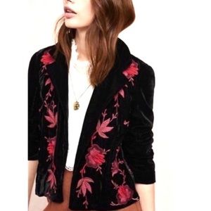 Anthropologie Velvet Jacket